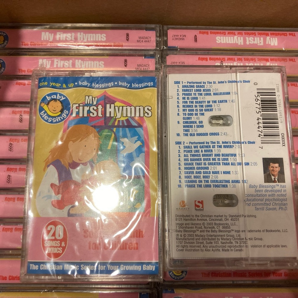 3 tapes -My First Hymns Saxon of faith for children Cassette New great gifts